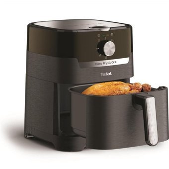 Tefal Easy Fry & Grill Classic (EY501815) Airfryer 4.2 lt Tek Hazneli Izgara Yapan Yağsız Sıcak Hava Fritözü Siyah