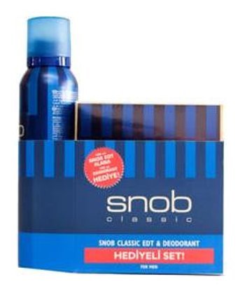 Snob Classic 5 Parça Erkek Parfüm Deodorant Seti EDT