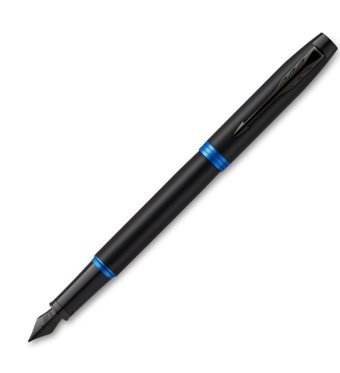Parker Vibrant Rings Kartuşlu Paslanmaz Çelik Doldurulabilir M Siyah Dolma Kalem