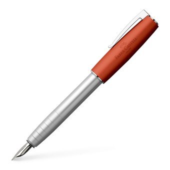 Faber-Castell Loom Kartuşlu Paslanmaz Çelik Doldurulabilir M Turuncu Dolma Kalem