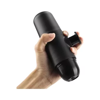 Coffee Hutt 450 W Kapsülsüz Taşınabilir Mini Manuel Espresso Makinesi Siyah