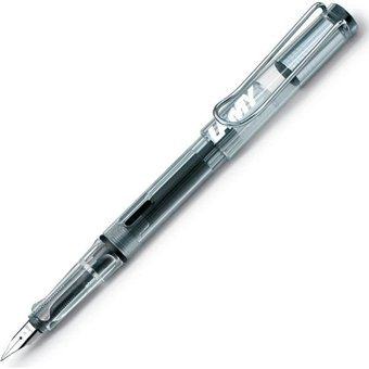 Lamy Vista 12 Kartuşlu-Pistonlu Pirinç Doldurulabilir M Beyaz-Şeffaf Dolma Kalem
