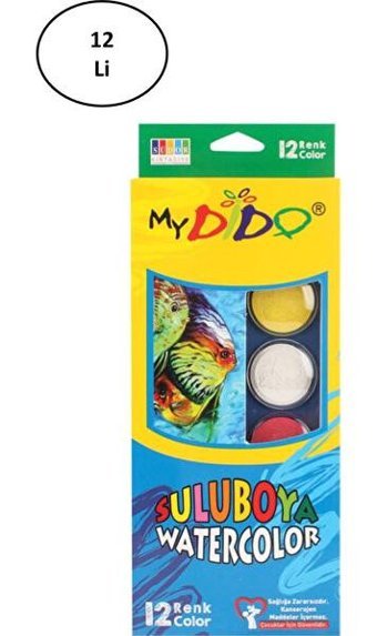 Mydido 12'li Tablet Sulu Boya