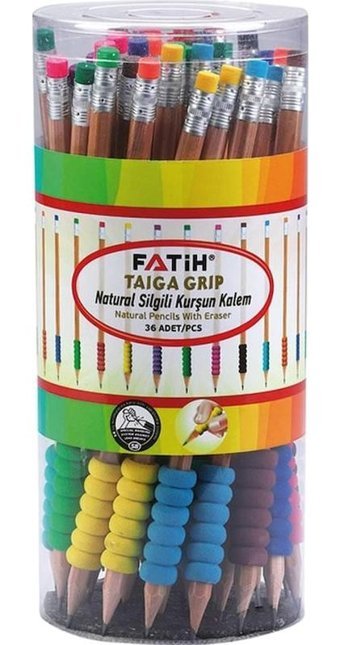 Fatih Natural 36'lı Yuvarlak Siyah 2B Kurşun Kalem Seti