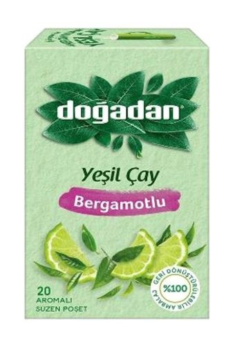 Doğadan Bergamot-Yeşil Karışık Bitki Çayı 34 gr 12 Adet