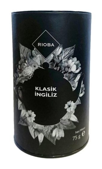 Rioba Klasik Ingiliz Hint Ve Seylan Siyah Çay Organik Bitki Çayı 75 gr