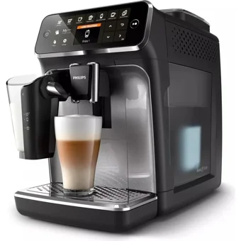 Philips 4300 Serisi EP4346/70 1500 W Paslanmaz Çelik Tezgah Üstü Kapsülsüz Öğütücülü Tam Otomatik Espresso Makinesi Siyah