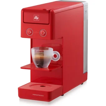 F. Francis Y3.3 2300 W Alüminyum Tezgah Üstü Kapsüllü Mini Espresso Makinesi Kırmızı