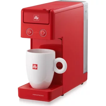 F. Francis Y3.3 2300 W Alüminyum Tezgah Üstü Kapsüllü Mini Espresso Makinesi Kırmızı
