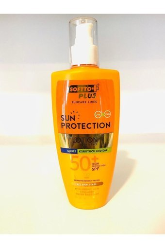 Softto Plus 50 Faktör Tüm Ciltler İçin Nemlendirici Suya Dayanıklı Yüz ve Vücut Güneş Kremi 200 ml