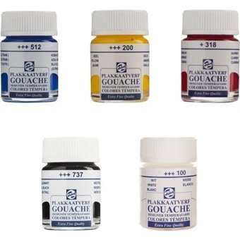 Talens Çok Renkli 5x16 ml Guaj Boya Seti