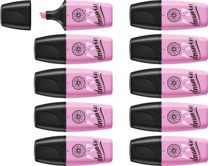 Stabilo Pastellove Mini 10'lu Pastel Fuşya Kesik Uçlu Fosforlu Kalem
