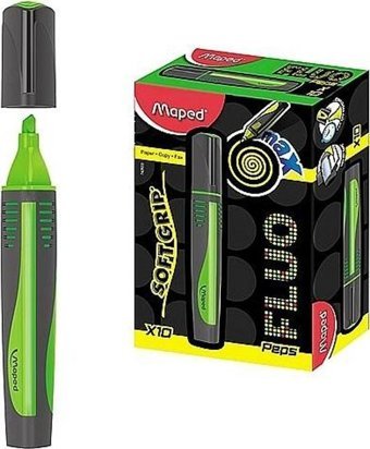 Maped 742933 Mini 10'lu Pastel Yeşil Kesik Uçlu Fosforlu Kalem