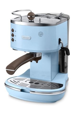 Delonghi ECOV 311.BG Icona 1100 W Paslanmaz Çelik Tezgah Üstü Kapsülsüz Manuel Espresso Makinesi Mavi