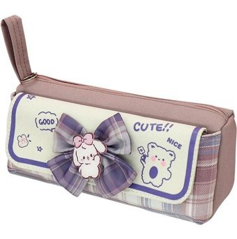 Heamor Kawaii Mor Tek Gözlü Cüzdan Kalemlik