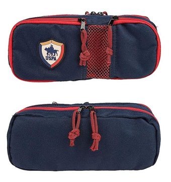 U.S. Polo Assn. Plklk4118 Lacivert Bölmeli Çift Gözlü Cüzdan Kalemlik