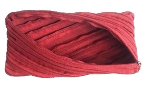 Bafix Fermuarlı Bordo Tek Gözlü Cüzdan Kalemlik