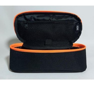 Jacbag Siyah-Turuncu Bölmeli Çift Gözlü Cüzdan Kalemlik