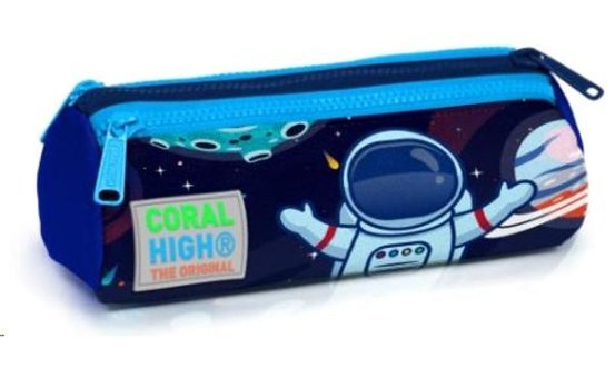 Coral High 22024 Mavi Bölmeli 3 Gözlü Cüzdan Kalemlik