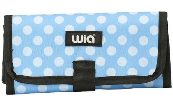 Wia Wklk7001-216-21523 Mavi Katlanabilir Tek Gözlü Cüzdan Kalemlik
