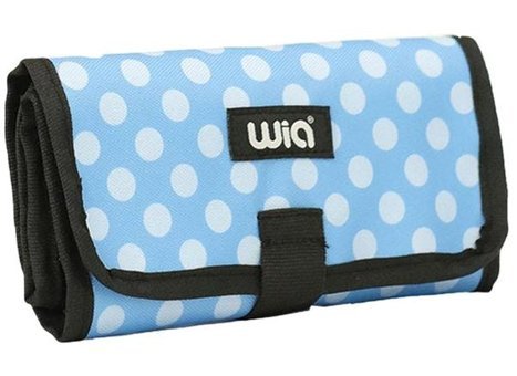 Wia Wklk7001-216-21523 Mavi Katlanabilir Tek Gözlü Cüzdan Kalemlik