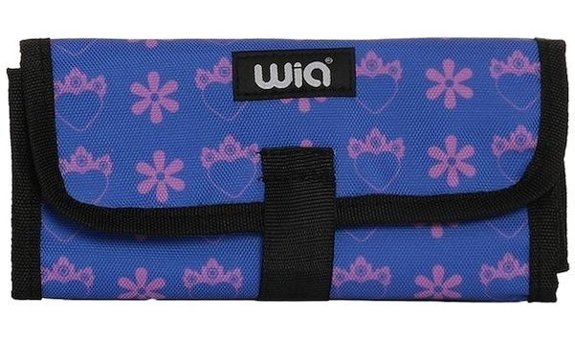 Wia Wklk7001-206 Mavi Katlanabilir Tek Gözlü Cüzdan Kalemlik
