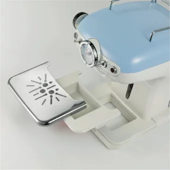 Ariete 850 W Paslanmaz Çelik Tezgah Üstü Kapsülsüz Mini Manuel Espresso Makinesi Beyaz