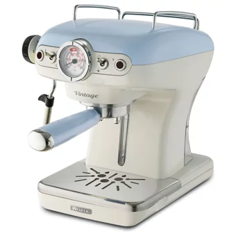 Ariete 850 W Paslanmaz Çelik Tezgah Üstü Kapsülsüz Mini Manuel Espresso Makinesi Beyaz