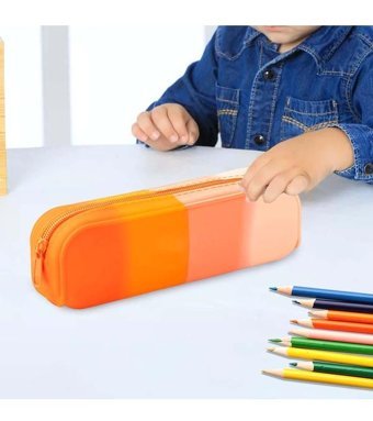 Magideal Turuncu Tek Gözlü Cüzdan Kalemlik