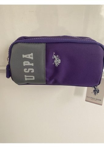 U.S. Polo Assn. Plklk23161 Gri Bölmeli Çift Gözlü Cüzdan Kalemlik
