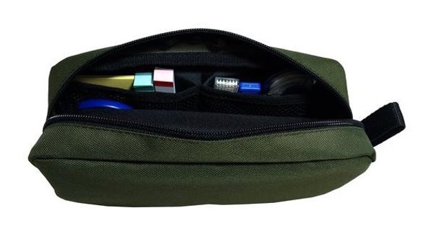 Jacbag Haki Düz Tek Gözlü Cüzdan Kalemlik