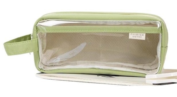 Boutiques Pembe Şeffaf Tek Gözlü Cüzdan Kalemlik