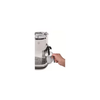 Delonghi ECO311.W Icona 1100 W Paslanmaz Çelik Tezgah Üstü Kapsülsüz Manuel Espresso Makinesi Beyaz