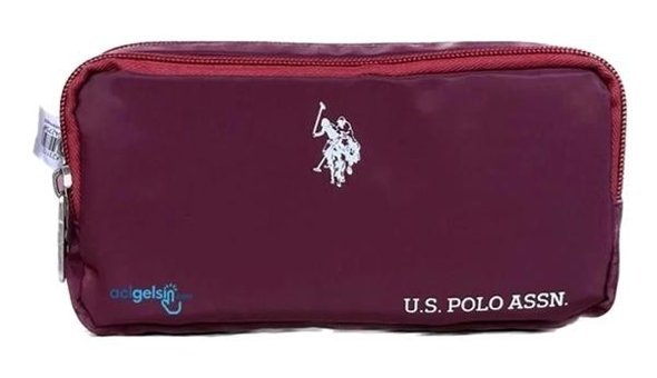 U.S. Polo Assn. Plklk23112 Mor Bölmeli Düz Çift Gözlü Cüzdan Kalemlik