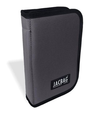 Jacbag Cover Gri Düz Katlanabilir Cüzdan Kalemlik