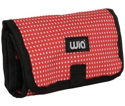 Wia Wklk7001-208 Kırmızı Katlanabilir Tek Gözlü Cüzdan Kalemlik