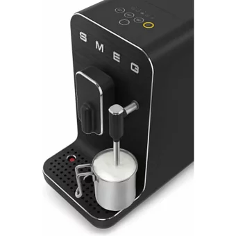 Smeg 50'S Style 1600 W Metal Tezgah Üstü Kapsülsüz Öğütücülü Mini Manuel Espresso Makinesi Siyah