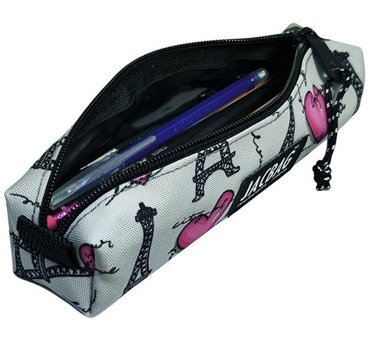 Jacbag Jac-15 Paris Gri-Pembe Tek Gözlü Cüzdan Kalemlik