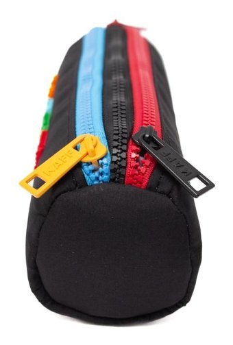 Kaff 01109 Siyah Bölmeli Peluş 3 Gözlü Cüzdan Kalemlik