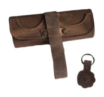 Lnleather Kahverengi Katlanabilir Tek Gözlü Rulo Kalemlik