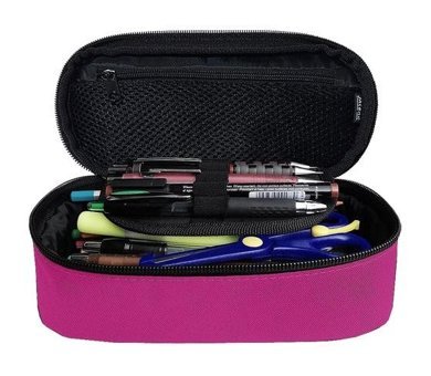 Jacbag Pembe Bölmeli Düz Çift Gözlü Cüzdan Kalemlik