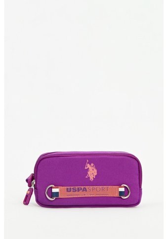 U.S. Polo Assn. Plklk23268 Mor Bölmeli Çift Gözlü Cüzdan Kalemlik