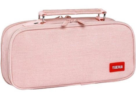 Summer Love Pembe Bölmeli Düz Çift Gözlü Kalemlik