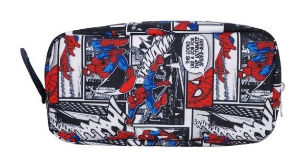 Spiderman 96840 Mavi Kırmızı Bölmeli Çift Gözlü Cüzdan Kalemlik