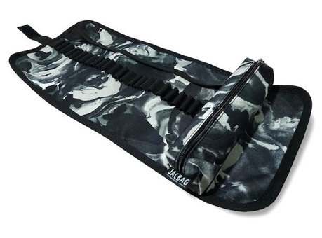 Jacbag Senior Gri-Siyah Katlanabilir Tek Gözlü Rulo Kalemlik