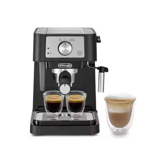 Delonghi EC260.BK Stilosa 1100 W Paslanmaz Çelik Tezgah Üstü Kapsülsüz Yarı Otomatik Espresso Makinesi Siyah