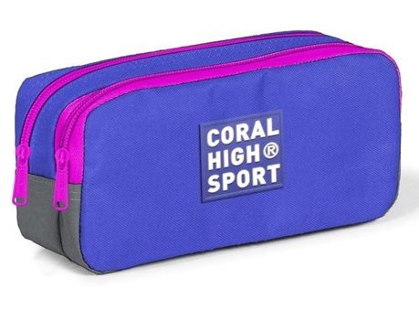 Coral High Gri Bölmeli Çift Gözlü Cüzdan Kalemlik