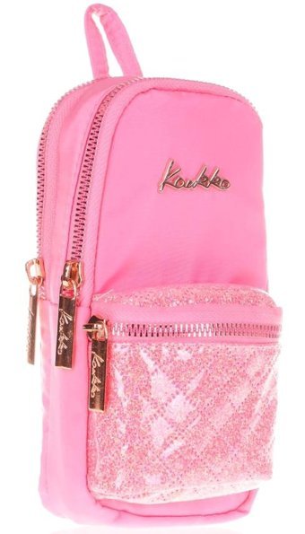 Kaukko Bright Pembe Bölmeli 3 Gözlü Cüzdan Kalemlik