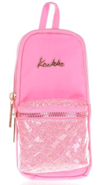 Kaukko Bright Pembe Bölmeli 3 Gözlü Cüzdan Kalemlik