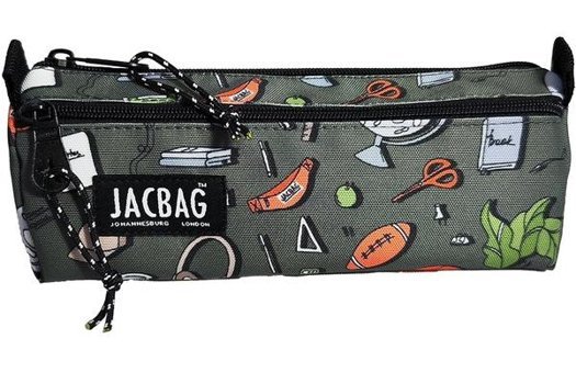 Jacbag Jac-02 Gri-Turuncu Bölmeli Çift Gözlü Cüzdan Kalemlik
